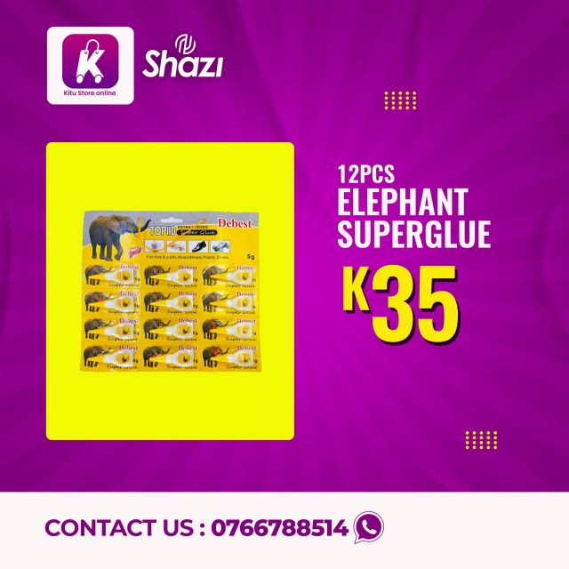 Elephant Super Glue 12Pcs